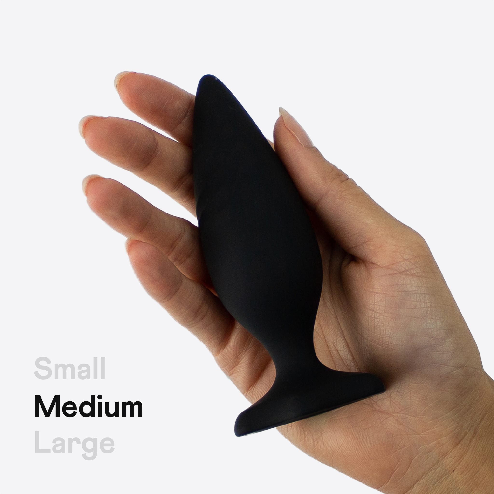 Unilove Rocket sort anal plug sæt 3 stk.